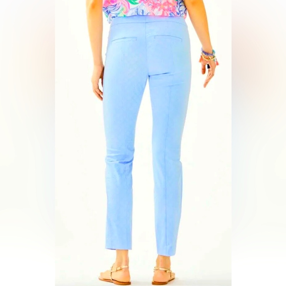 NWT Lilly Pulitzer KELLY ANKLE PANTS - CREW BLUE TINT Size 2